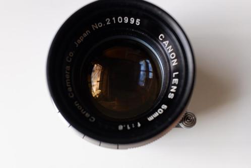 Canon 50mm 1.8 LTM, Audio, Tv en Foto, Fotografie | Lenzen en Objectieven, Zo goed als nieuw, Standaardlens, Ophalen of Verzenden