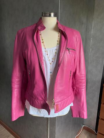 Gipsy L jasje Pink roze Leer kort jacket leder leren jas 
