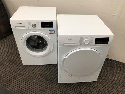 SET Siemens wasmachine en warmtepomp droger 8kg GARANTIE, Witgoed en Apparatuur, Wasmachines, Zo goed als nieuw, 6 tot 8 kg, Minder dan 85 cm