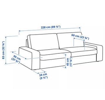 Mooie IKEA Kivik Gunnared blauw - afbeelding 6 Mooie IKEA Kivik Gunnared blauw - afbeelding 6