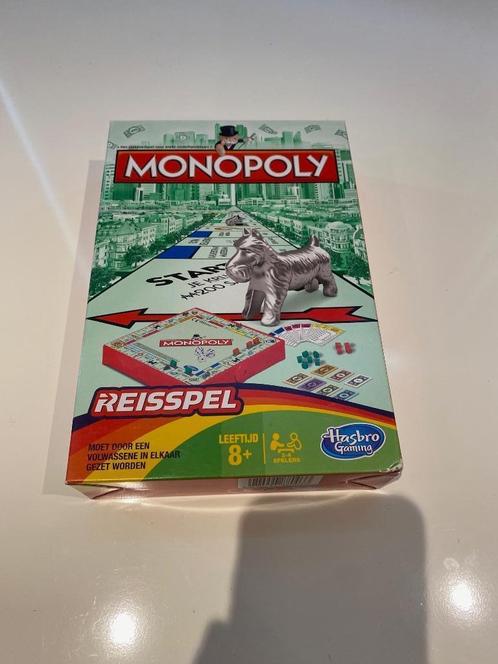 Reisspel monopoly, nieuw in doos. Reis, Hobby en Vrije tijd, Gezelschapsspellen | Bordspellen, Zo goed als nieuw, Een of twee spelers