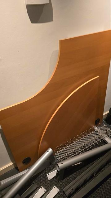 Zgan ikea effectiv serie hoekbureau en kwart cirkel - afbeelding 1 Zgan ikea effectiv serie hoekbureau en kwart cirkel - afbeelding 1