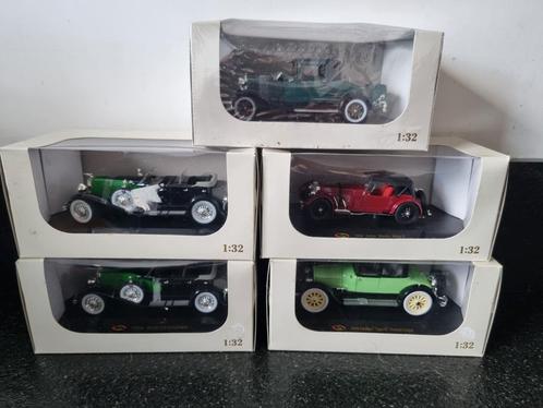 5 z.g.a.n. modelauto's 1:32, Hobby en Vrije tijd, Modelauto's | 1:32, Zo goed als nieuw, Auto, Overige merken, Ophalen