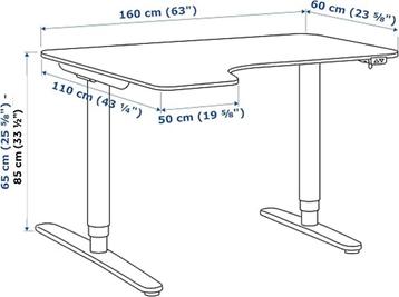 Bureau Hoek + Stoel Ikea Bekant + Milberget - afbeelding 5 Bureau Hoek + Stoel Ikea Bekant + Milberget - afbeelding 5