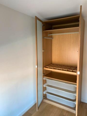 IKEA pax houten kledingkast met lades en hangruimte - afbeelding 1 IKEA pax houten kledingkast met lades en hangruimte - afbeelding 1