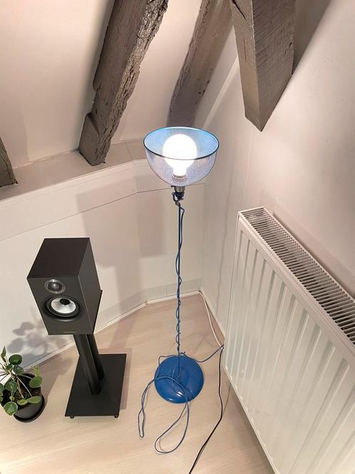 Vintage retro IKEA vloerlamp kobaltblauw, Huis en Inrichting, Lampen | Vloerlampen, Gebruikt, 100 tot 150 cm, Metaal, Ophalen of Verzenden