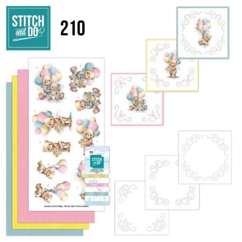 Stitch and Do 210 Yvonne Creations Baby Bear STDO210, Hobby en Vrije tijd, Kaarten | Zelf maken, Nieuw, Overige typen, Dieren