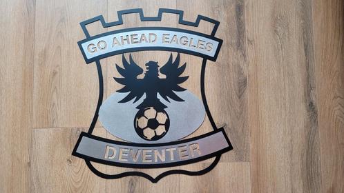 Go Ahead Eagles-logo - 60x40 cm - RVS 1,5 mm wanddecoratie, Huis en Inrichting, Woonaccessoires | Wanddecoraties, Nieuw, Ophalen of Verzenden