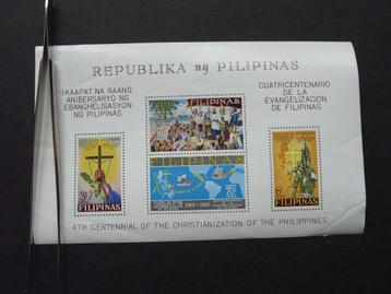 Blok Filipijnen 400 Jaar Christendom, postfris.