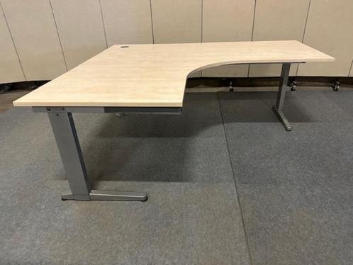 Verstelbaar hoekbureau links 180x80/160xH64-84 cm, 7 stuks, Huis en Inrichting, Bureaus, Gebruikt, Bureau, In hoogte verstelbaar