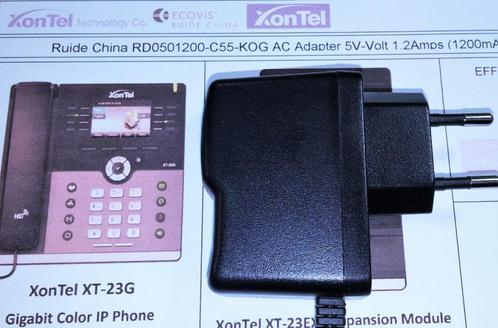 Xontel Ruide RD0501200-C55-KOG 5V 1.2A Adapter VoIP IP phone, Telecommunicatie, Datacommunicatie en VoIP, Zo goed als nieuw, Toebehoren