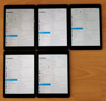5 x Apple iPad Air A1474 - scherm met barsten, zie foto’s.