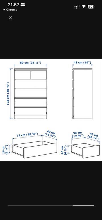 Malm IKEA kast - Zo goed als nieuw! - afbeelding 4 Malm IKEA kast - Zo goed als nieuw! - afbeelding 4
