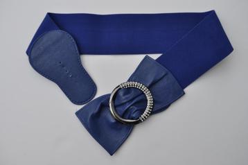 blauwe riem met strik