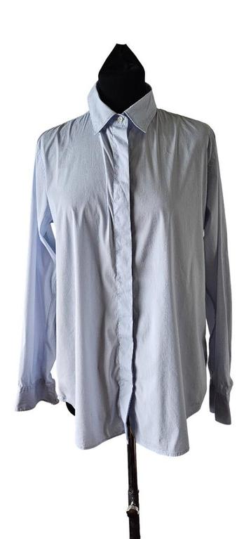 blauw katoen blouse van robert friedman maat S (30424)