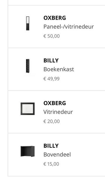 Billy, OXBERG kast ikea - afbeelding 3 Billy, OXBERG kast ikea - afbeelding 3