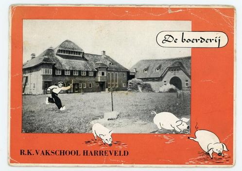 W718 Harreveld RK Vakschool Landbouwschool School, Verzamelen, Ansichtkaarten | Nederland, Gelopen, Gelderland, Ophalen of Verzenden