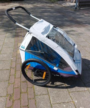 Te Huur: fietskar voor 2 kinderen.