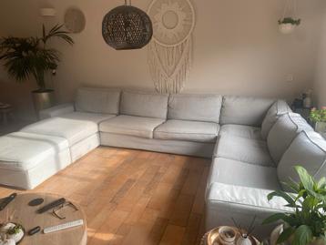 Hoezen IKEA Kivik Hoekbank + Hocker - Orsta Grijs - afbeelding 1 Hoezen IKEA Kivik Hoekbank + Hocker - Orsta Grijs - afbeelding 1