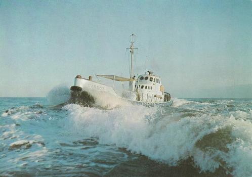 TERSCHELLING Reddingsboot Carlot KNZHRM, Verzamelen, Ansichtkaarten | Nederland, Gelopen, Waddeneilanden, 1960 tot 1980, Verzenden