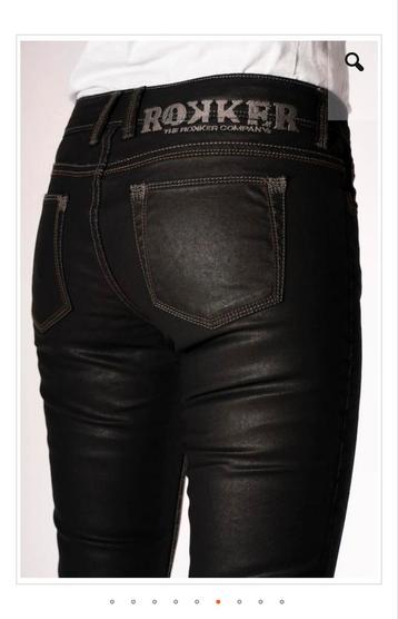 Rokker the Diva dames motor jeans zwart 