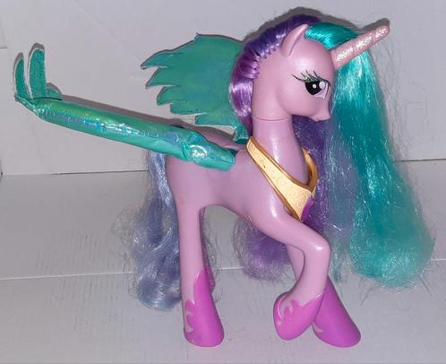 My Little Pony G4 Princess Celestia pratend met licht 21,5cm, Kinderen en Baby's, Speelgoed | My Little Pony, Gebruikt, Ophalen of Verzenden