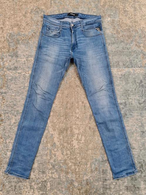 Replay ANBASS W31 L32 Slim HYPERFLEX Bronno3132 Blauw, Kleding | Heren, Spijkerbroeken en Jeans, Zo goed als nieuw, W32 (confectie 46) of kleiner