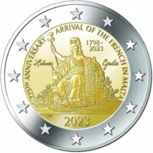 2 euro Malta “Napoleon Bonaparte’’ BU 2023, Postzegels en Munten, Munten | Europa | Euromunten, Losse munt, 2 euro, Malta, Verzenden