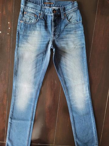 NIEUWE NUDIE GRIM TIM SLIM SKINNY TAPERED JEANS SIZE 28/32!!