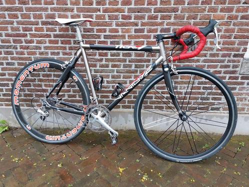 Racefiets, titanium-carbon, dura ace, Fietsen en Brommers, Fietsen | Racefietsen, Gebruikt, Overige merken, Carbon, Ophalen