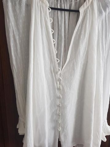Witte blouse Zara mt. L €4,50