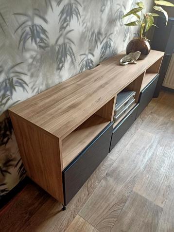 Ikea Besta TV Dressoir - Walnoot/Zwart - Moet Weg! - afbeelding 3 Ikea Besta TV Dressoir - Walnoot/Zwart - Moet Weg! - afbeelding 3