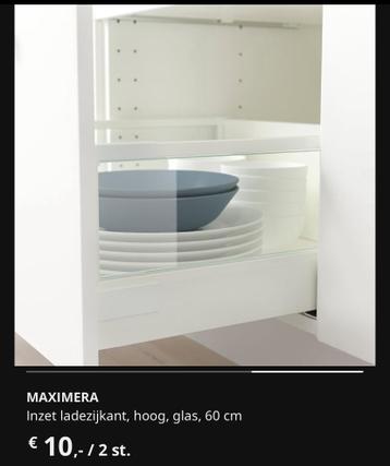 IKEA Maximera Inzet ladezijkanten, hoog en middellang, glas - afbeelding 3 IKEA Maximera Inzet ladezijkanten, hoog en middellang, glas - afbeelding 3