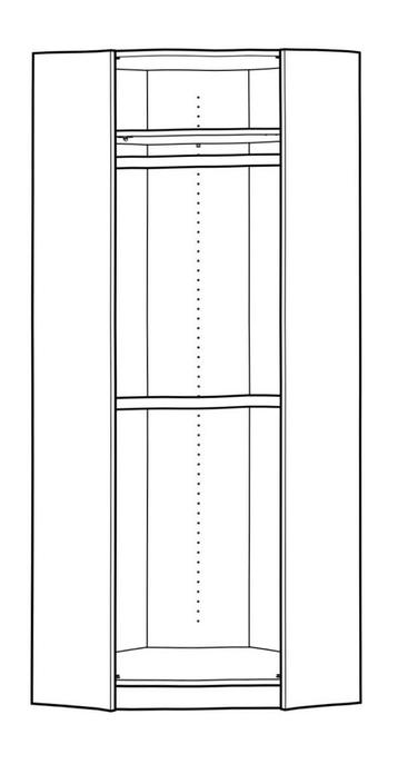 Hoekkledingkast Ikea Pax 236 cm hoog - afbeelding 2 Hoekkledingkast Ikea Pax 236 cm hoog - afbeelding 2