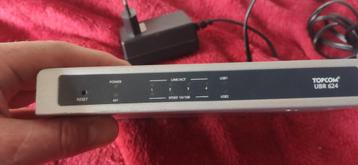 Netwerk switch/router 4poort + 2USB