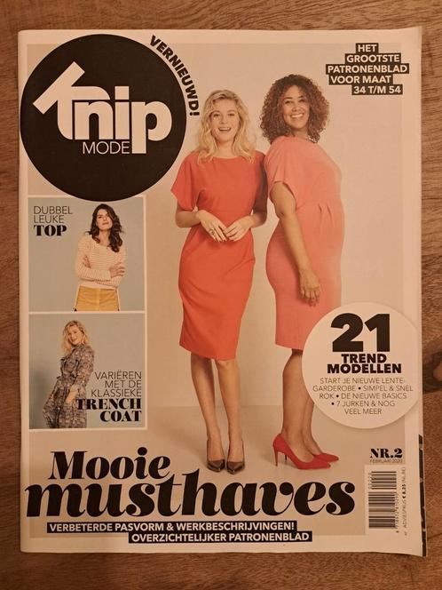 Knipmode februari nr 2-2020 nieuw, Hobby en Vrije tijd, Kledingpatronen, Nieuw, Overige typen, Vrouw, Knipmode, Ophalen of Verzenden