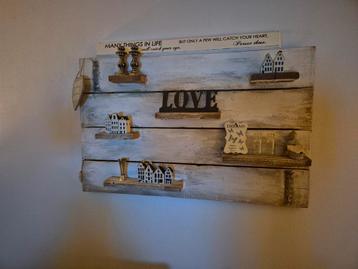 Houten wandbord