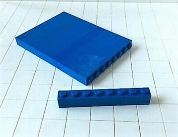 LEGO 64 stuks 1 x 8 stenen Blauw ( 3008 )