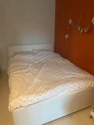 Ikea bedframe wit + matras 140x200 - afbeelding 3 Ikea bedframe wit + matras 140x200 - afbeelding 3