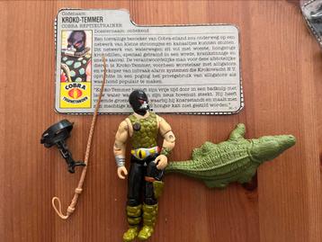 GI Joe croc master vintage action figures no motu jaren 80