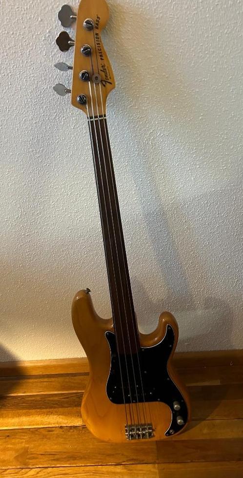 Fender Precision Bass Fretless 1978, Muziek en Instrumenten, Snaarinstrumenten | Gitaren | Bas, Gebruikt, Elektrisch, Fretloos
