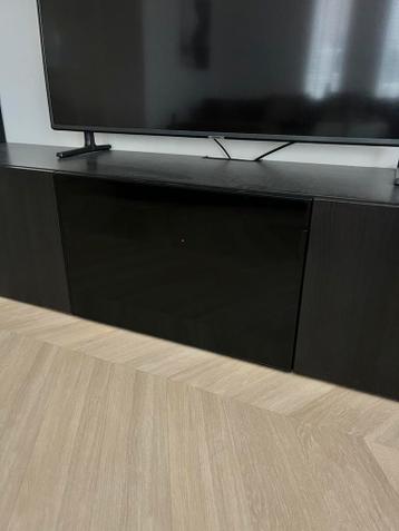 IKEA BESTÅ TV-meubel combinatie bruin/zwart zeer goede staat - afbeelding 4 IKEA BESTÅ TV-meubel combinatie bruin/zwart zeer goede staat - afbeelding 4