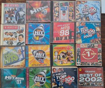 16 verzamelcd's 80's 90's 00's hitzone greatest hits