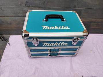 Makita koffer alu met opbergvak en 2 lades  