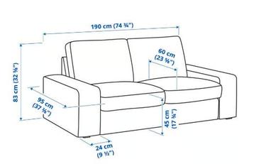 Ikea 2-zitsbank KIVIK 2jr oud - afbeelding 2 Ikea 2-zitsbank KIVIK 2jr oud - afbeelding 2