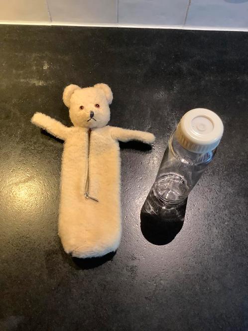Zwitsal ❤️ vintage flessenwarmer teddybeer incl fles, Verzamelen, Merken en Reclamevoorwerpen, Ophalen of Verzenden