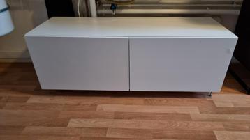 Wit IKEA TV-meubel (BESTÅ), kast 120cm, hangkast, wandkast - afbeelding 1 Wit IKEA TV-meubel (BESTÅ), kast 120cm, hangkast, wandkast - afbeelding 1