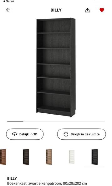 Billy boekenkast Ikea 80x28x202cm - afbeelding 1 Billy boekenkast Ikea 80x28x202cm - afbeelding 1