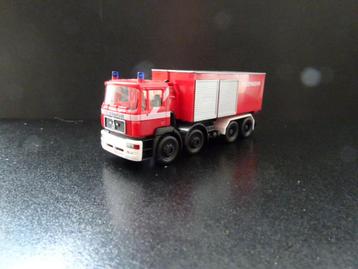 473 herpa man f90 4-as afzet container feuerwehr 1:87 truck