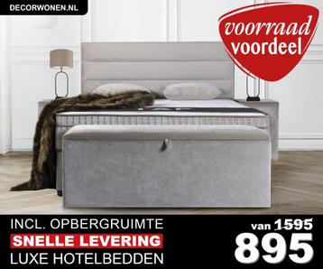 Boxspring Opberg Bed  met matras Mega Actie v.a. €895
